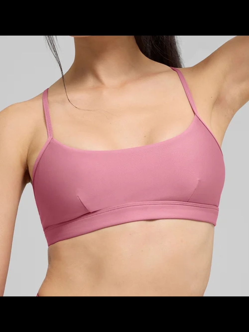 ALO Airlift Intrigue Bra Wild Rose EUC Size Large